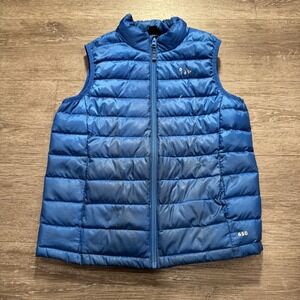 Eddie Bauer Vest Boys‎ Medium 10 12 Goose Down 650 Fill Puffer Quilted Outdoor